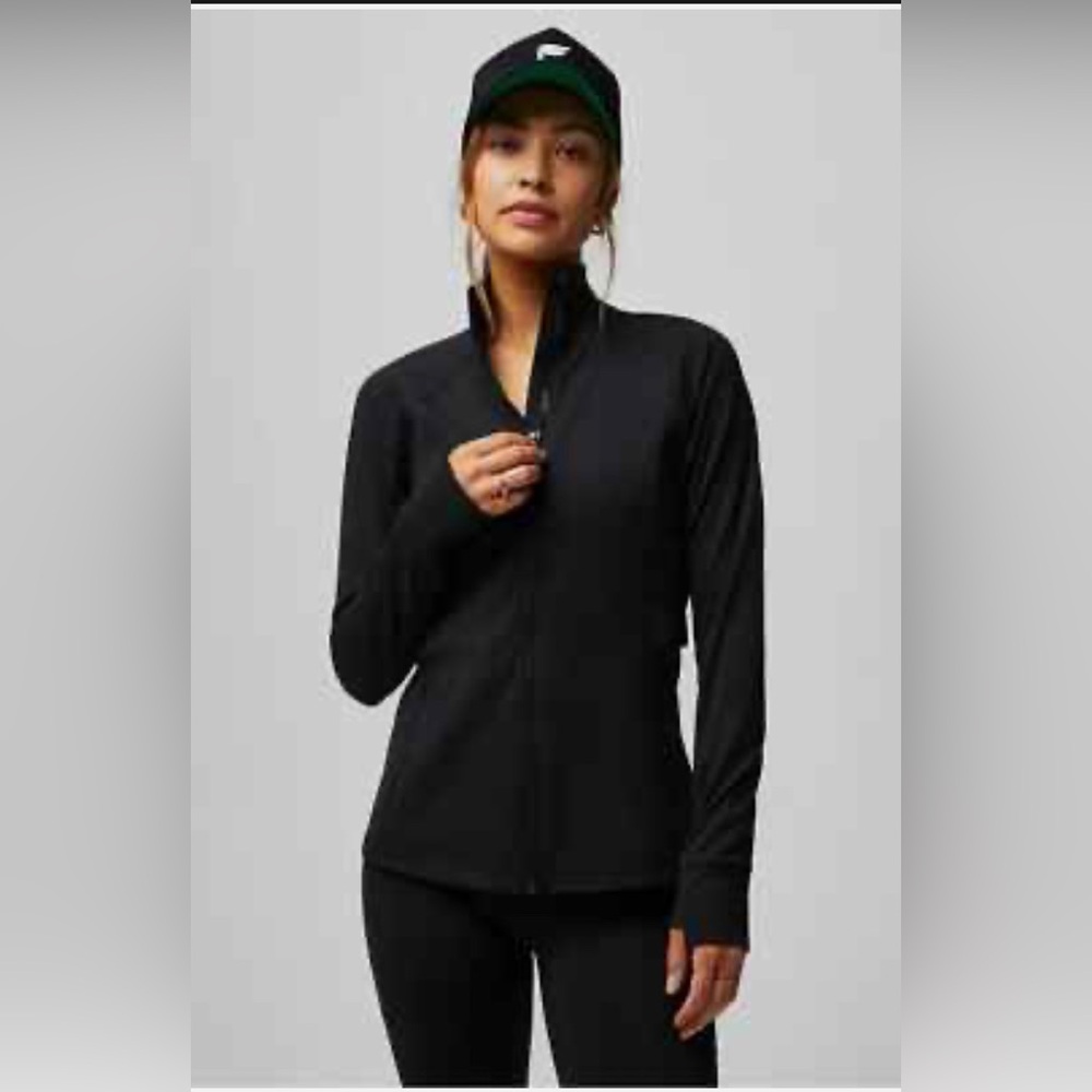 Fabletics Black Trinity Performance Jacket Size S… - image 1